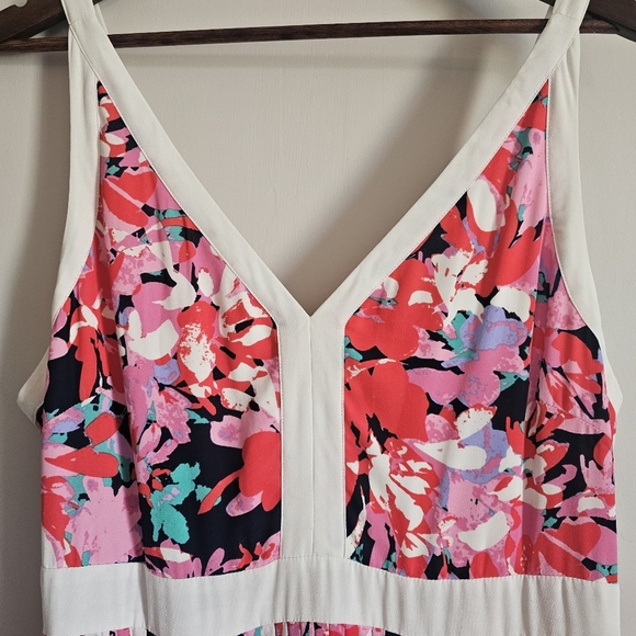 KatherineKelly Long Floral Pleated Maxi Dress Wedding Summer Cocktail Sleeveless - Picture 3 of 8